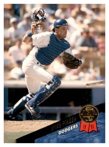 1993 Leaf Mike Piazza Rookie Card