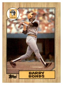 1987 Topps Barry Bonds Rookie Card
