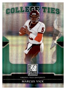 2006 Donruss Elite - College Ties Marcus Vick #CT-20 1000 (RC)