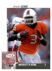 2005 SAGE - First Card Frank Gore #FG 99 (RC)