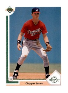 1991 Upper Deck - Top Prospect Chipper Jones #55 (RC)