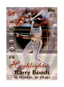 1997 Topps - Season Highlights Barry Bonds #465
