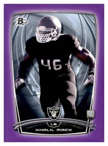 2014 Bowman - Rookies Khalil Mack #54 Purple (RC)