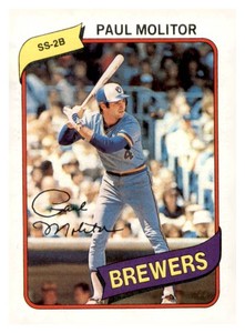 1980 Topps - Paul Molitor #406