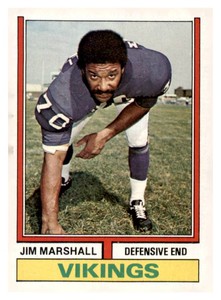 1974 Topps - Jim Marshall #377