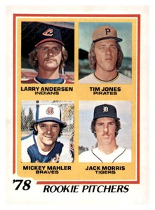 1978 Topps - Rookie Pitchers Jack Morris, Larry Andersen, Tim Jones #703 (RC)