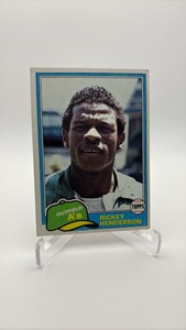 1981 Topps Rickey Henderson 2nd year card Vintage