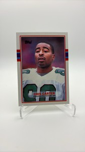 1989 Topps Cris Carter Rookie Card Vintage Football Card