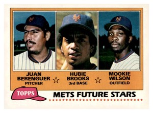 1981 Topps - Future Stars Mookie Wilson, Hubie Brooks, Juan Berenguer #259 (RC)