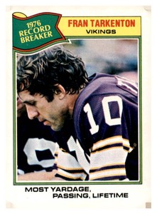 1977 Topps - Record Breaker Fran Tarkenton #454