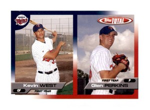 2005 Topps Total - Glen Perkins, Kevin West #750 (RC)