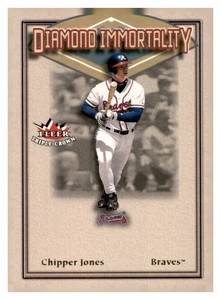 2002 Fleer Triple Crown - Diamond Immortality Chipper Jones #9DI