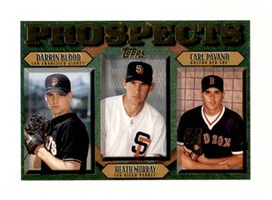 1997 Topps - Prospects Carl Pavano, Heath Murray, Darin Blood #493