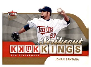 2006 Fleer Ultra - Strikeout Kings Johan Santana #SOK2