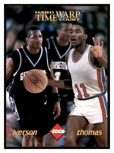 1996 Collectors Edge Rookie Rage - Time Warp Allen Iverson, Isiah Thomas #TW6 12000 (RC)