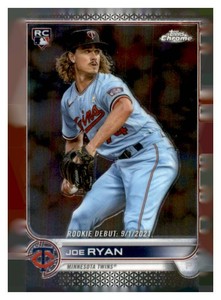 2022 Topps Chrome Update Series - Rookie Debut Joe Ryan #USC94 (RC)