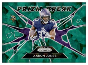 2024 Panini Prizm - Prizm Break Aaron Jones #6 Green Prizm