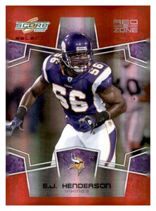 2008 Score Select - E.J. Henderson #179 Red Zone 30