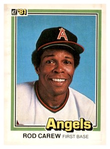 1981 Donruss - Rod Carew #169