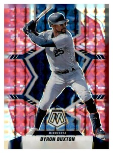 2022 Panini Mosaic - Byron Buxton #8 Pink Camo Mosaic Prizm