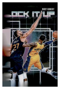 2018-19 Panini Donruss Optic - Lock It Up Rudy Gobert #3 Purple Prizm