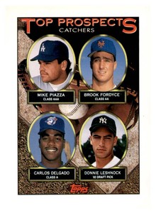 1993 Topps - Top Prospects Mike Piazza, Carlos Delgado, Brook Fordyce #701