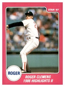 1987 Star Roger Clemens Pink - Roger Clemens