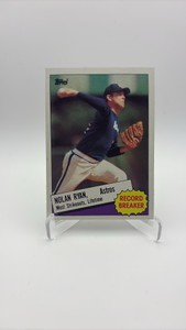 1985 Topps Nolan Ryan Record Breaker Vintage Baseball Card