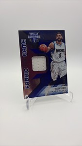 2015-16 Panini Totally Certified Fabric of the Game Ricky Rubio Jersey Card Serial #d 2149 Minnesota Timberwolves