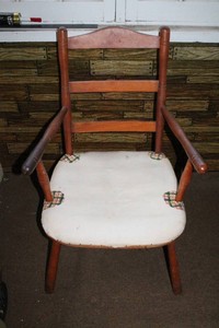 Mid-Century Ladderback Armchair