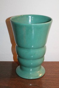 Haeger Turquoise Ceramic Vase