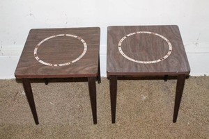 Mid-Century Stacking Mosaic End Tables