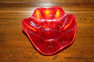 Viking Amberina Art Glass Bowl