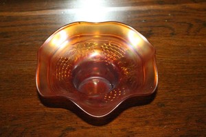 Northwood Marigold Carnival Glass Bowl