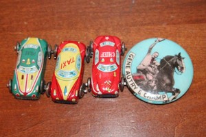 Tin Cars & Button