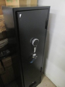 Nice plush lined gun safe, no key or combination, currently unlocked