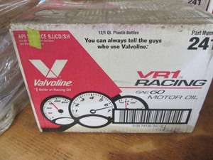 12 Quarts Valvoline SAE60 racing oil