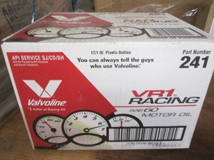 12 Quarts Valvoline SAE60 racing oil
