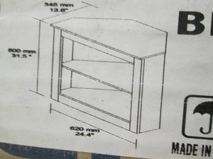 Washed oak hutch