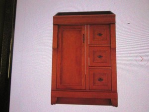 Naples 24 in. W x 21.63 in. D x 34 in. H Bath Vanity Cabinet without Top in Warm Cinnamon