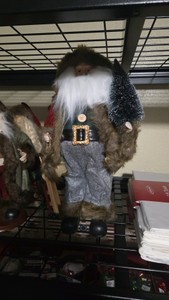 Santa Figurine with Christmas Tree