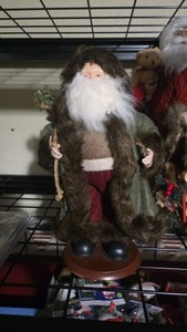 Santa Figurine with Rope and Coat