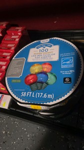 Lot of 2 LED Multicolor Light Strings - 58 ft each