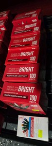 Lot of 6 -100 pack Lights & 1 - 15 Light