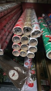 Lot of 4 - 3 Packs Gift Wrap Rolls - 100 sq ft total