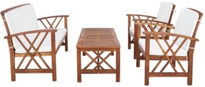 Safavieh Fontana 4 Piece Outdoor Set