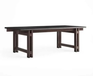 MSRP - $1,800 - Cavalletto Home Banco Rectangular Dining Table - Black Romano