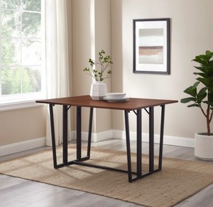 NEW - Walker Edison 47 Modern Drop-Leaf Dining Table - MSRP - $495