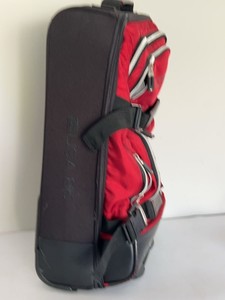 Tommy Hilfiger Rolling Travel Bag Red Black Soft-Sided 23x14x6
