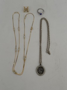Lot of Mixed Fashion Jewelry Uff Da Pendant Ring Necklace H Stud